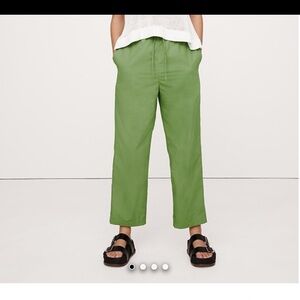 Banana Republic Cropped Jungle Fern Green Pants
